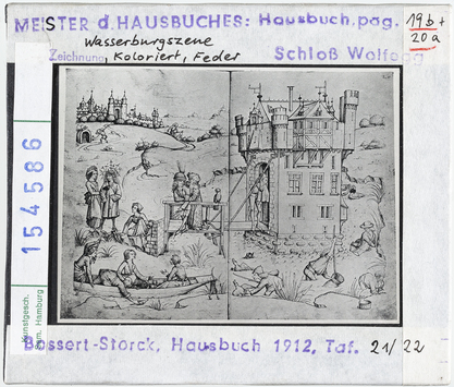 Vorschaubild Meister des Hausbuches: Wasserburgszene 